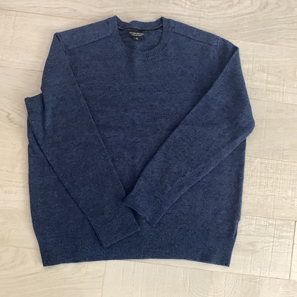 Mens XL Banana Republic never worn extra fine Merino in Navy Blue - Picture 2 of 2